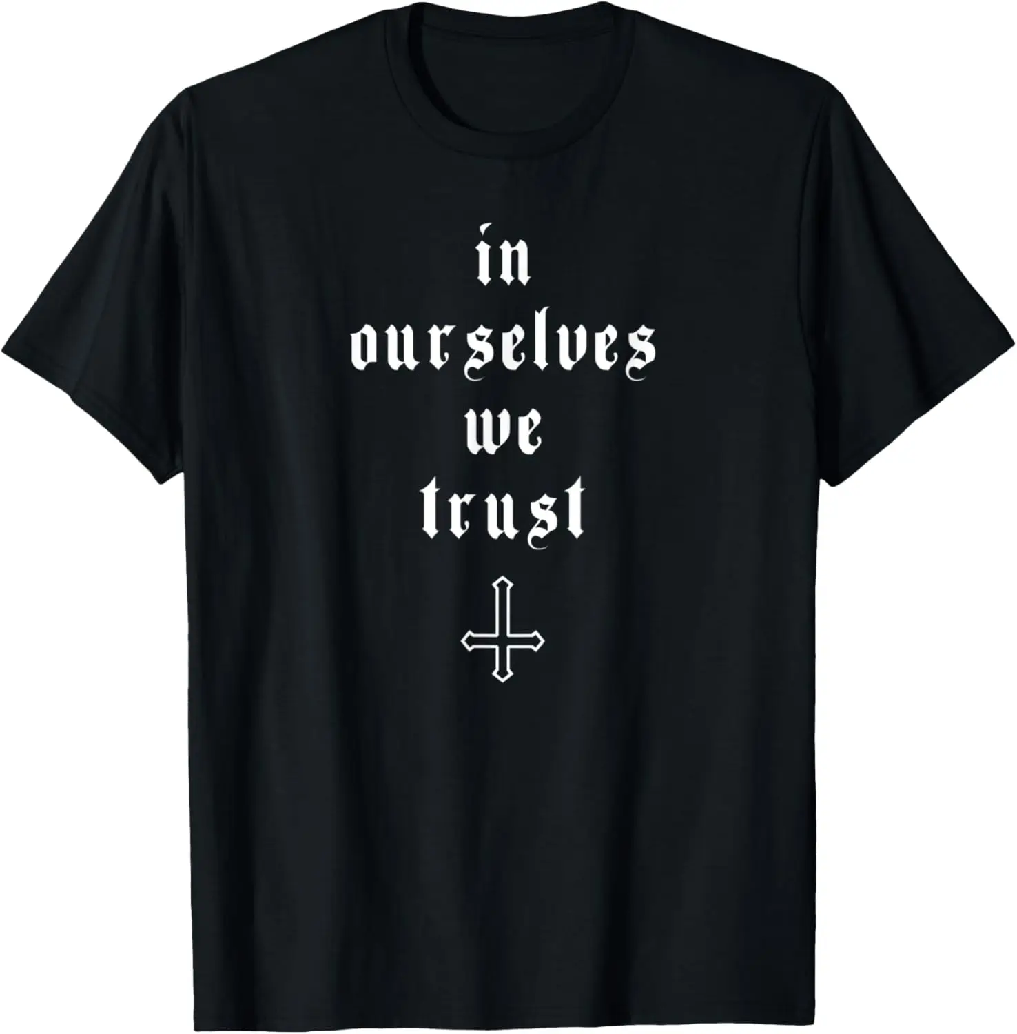 Фото In Ourselves We Trust - Оккультная футболка в сатане в готическом стиле №1