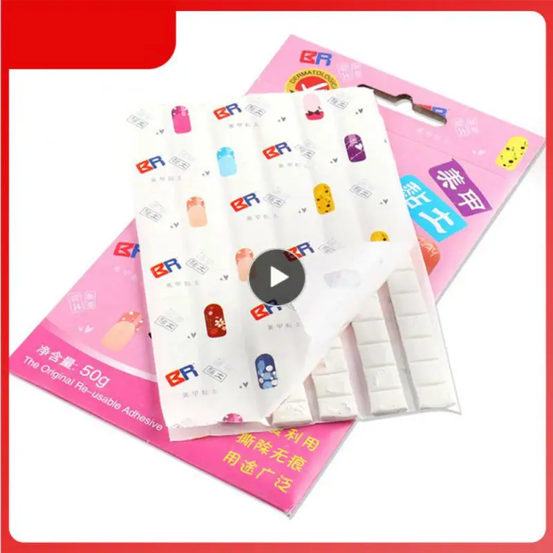 

Nail Adhesive Glue Clay Emovable Glue Clay Mud For Nails Tips Holder Reusable False Nail Tips Display Fixing Clay Manicure Tool