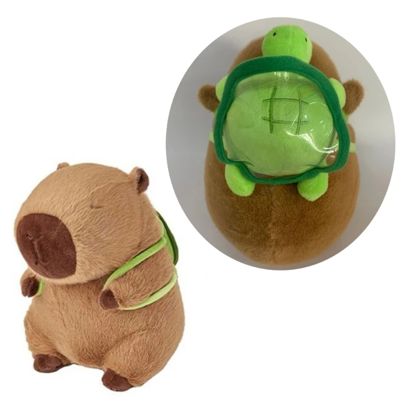 

Capybara Toy Keychain Soft Stuffed Animal Keyring for Children Teens