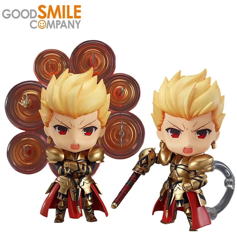 

10Cm Original Good Smile Gsc Nendoroid 410 Gilgamesh Fate/grand Order Ver Kwaii Q Version Collectible Action Figure Model Toys