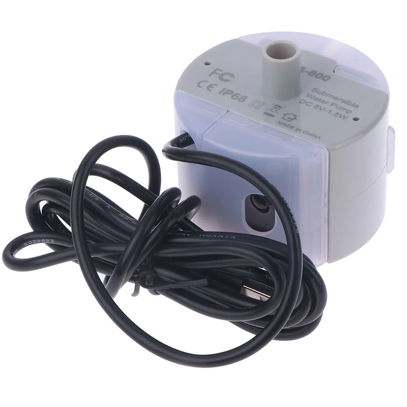 

USB водяной насос, погружной мини-насос с низким уровнем шума, 5 В/1 А, 40 см, 160 л, для домашних животных