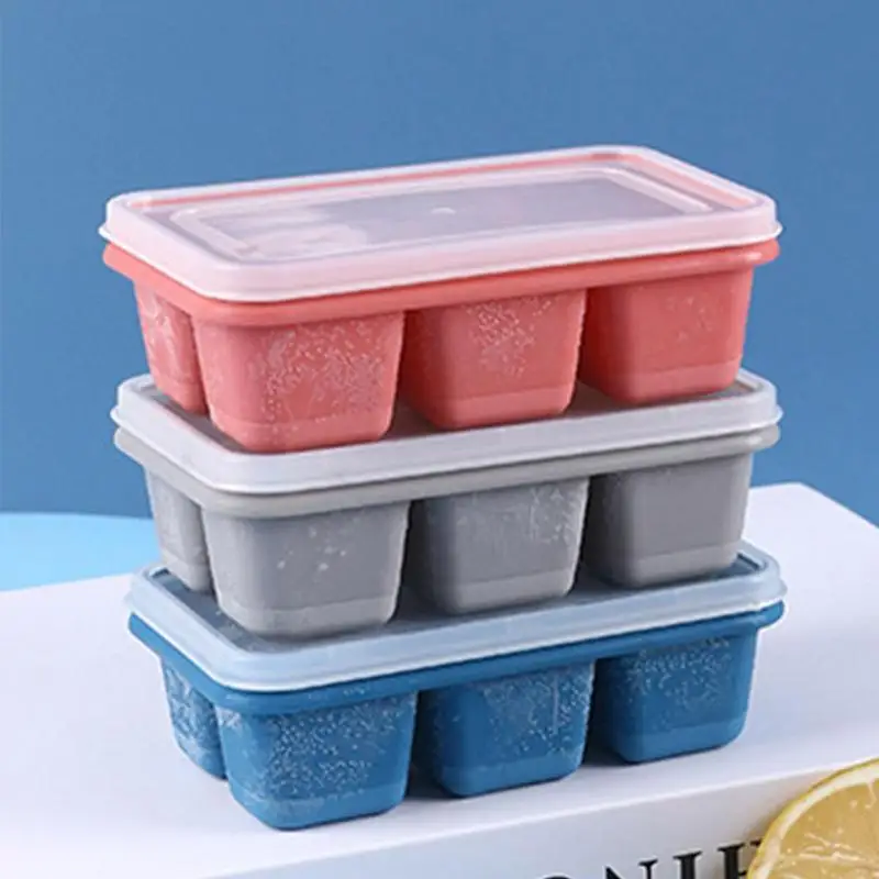 

Ice Cube Tray Honeycomb Ice Cube Maker Reusable Ice Making Trays With Lid 6 Cavity Ice Trays For Freezer Ice Cream Tool
