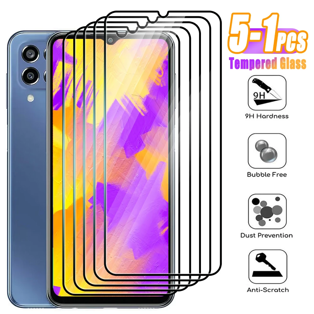 Фото 5-1 шт. закаленное стекло для Samsung Galaxy M13 M33 M04 M34 5G M54 Защитная пленка для экрана на Galaxy M30 M20 M31 M12 M22 M42 4G M52 №1