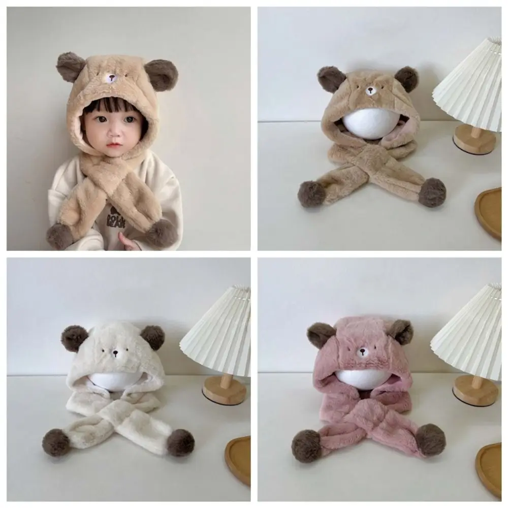 Рисунок 4 - Однотонная плюшевая шапка с медведем