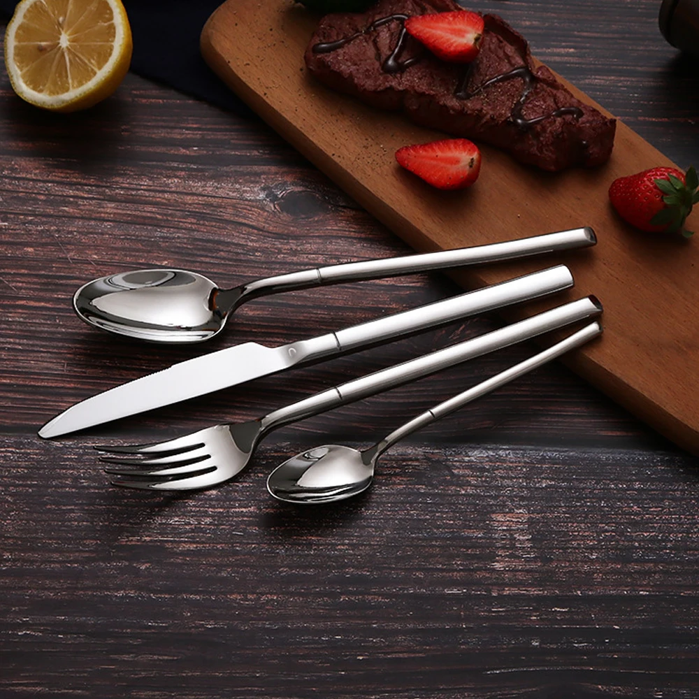 

Knife Dinnerware Set Dinner Western Restaurant Cutlery Set Set Steel 24 Tableware Pieces Stainless Fork Classic 304 Dining
