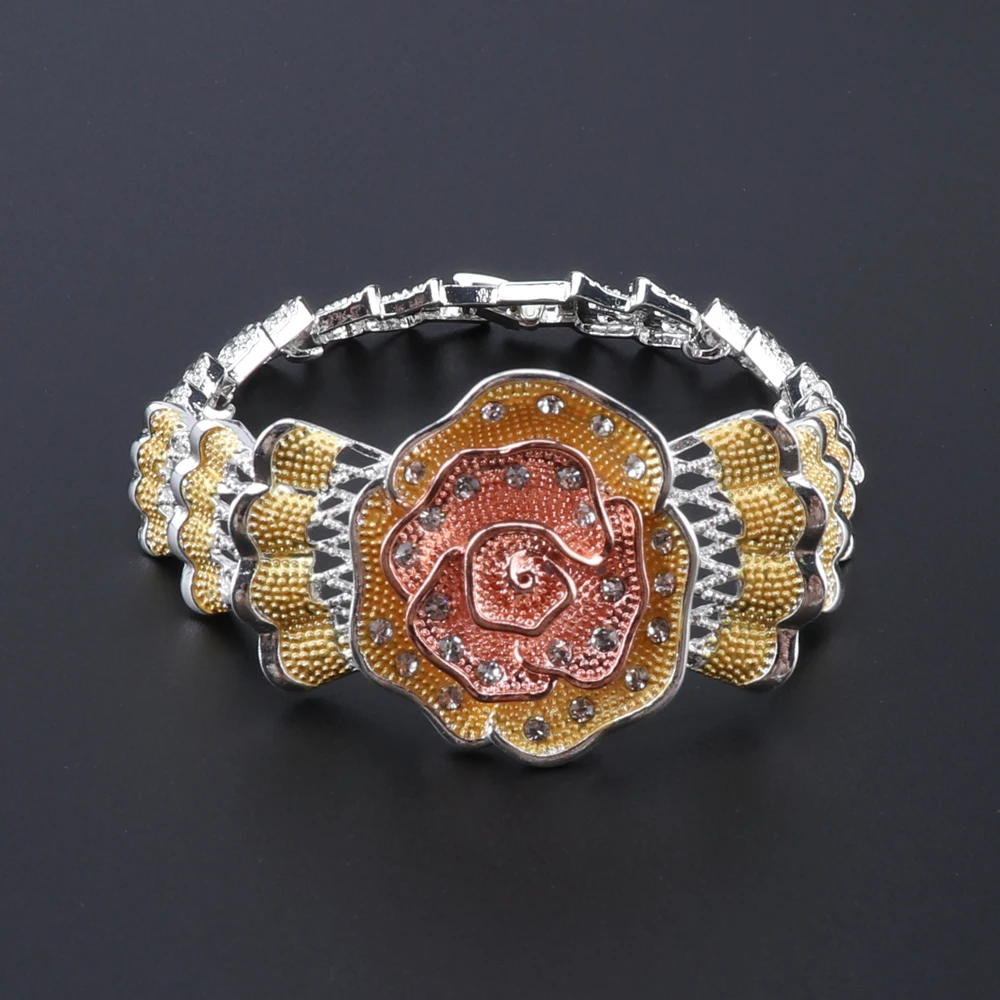 CYNTHIA новые модные Ювелирные наборы многоцветный Свадебный Кристалл Дубай