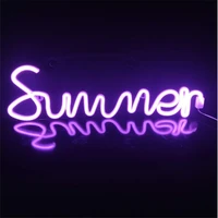 summer letters led neon signs light for bar pub club home party indoor bedroom wall hanging decoration neon night lights