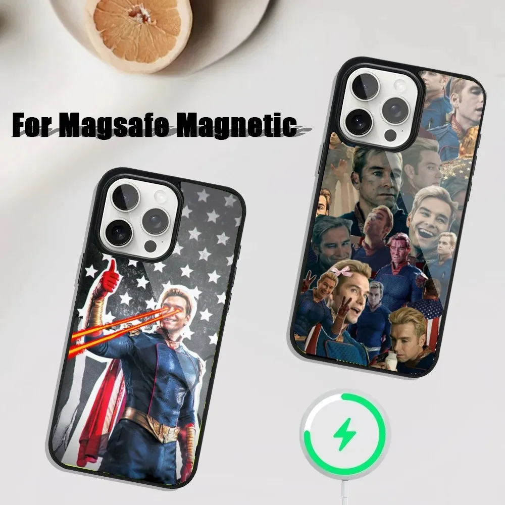 The H-HomelanderS Phone Case For iPhone 16 15 14 13 12 11 Plus Pro Max Mini Magsafe Magnetic Wireless Charging