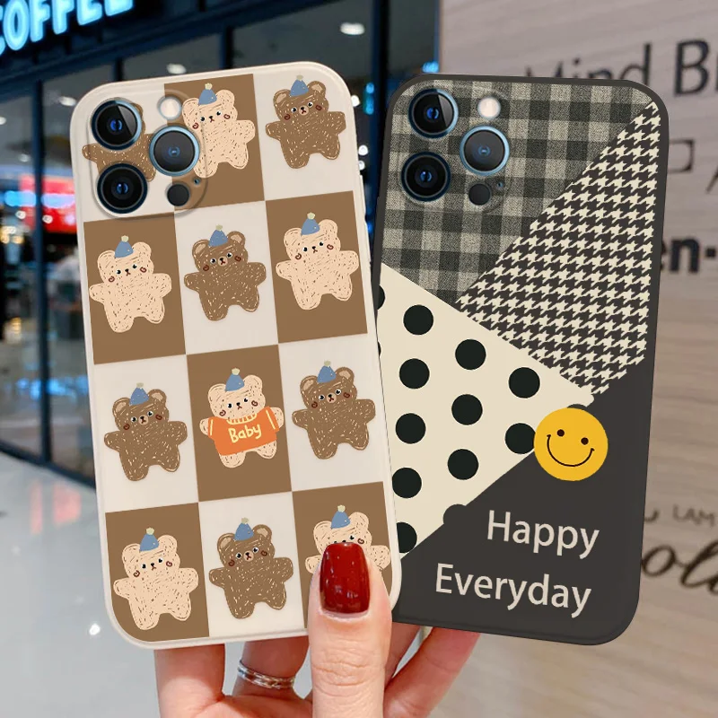 

iPhone11 Phone Cases For iPhone 13 Pro Max Case Silicon Funda iPhone 11 12 13 XR XS Max X 7 8 Plus SE 2020 iPhone13 Back Covers