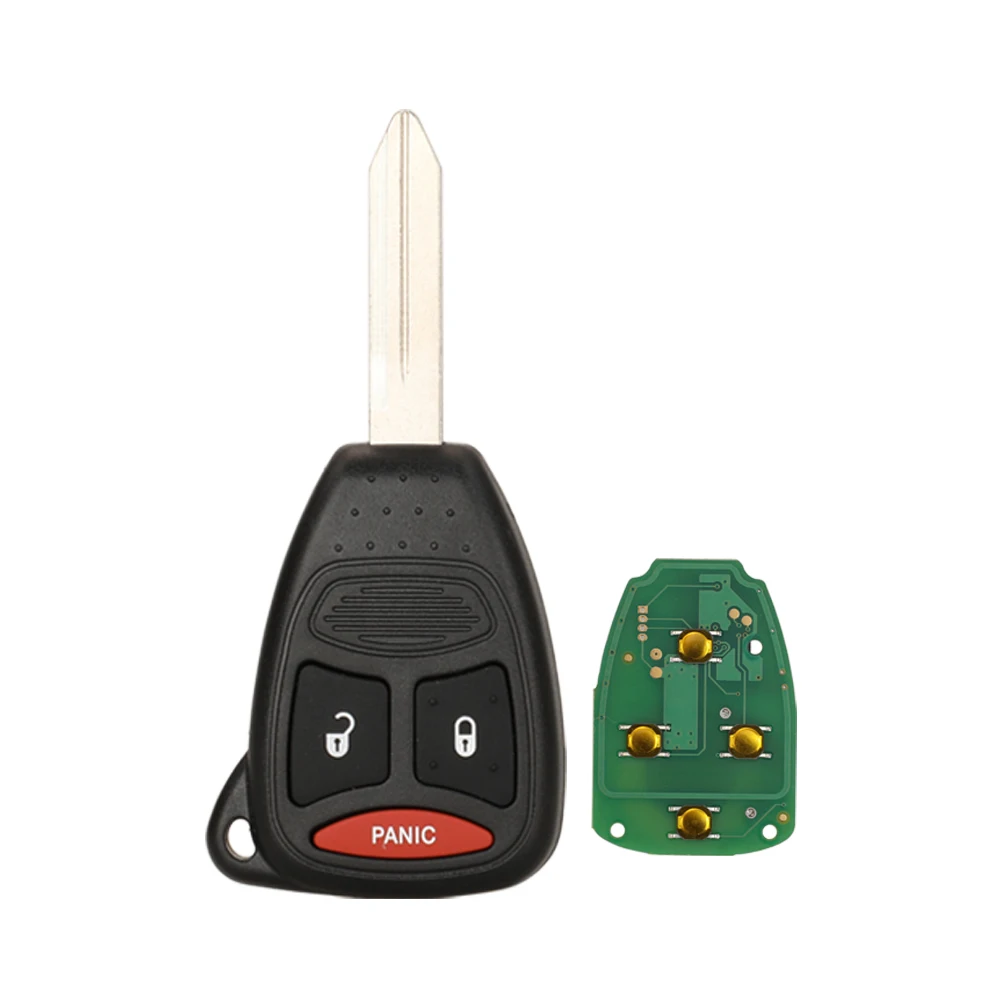 

Jingyuqin дистанционный ключ от автомобиля сигнализация 315/433 МГц ID46 PCF7941 для Jeep Commander Chrysler Aspen Dodge Dakota Durango Ram KOBDT04A