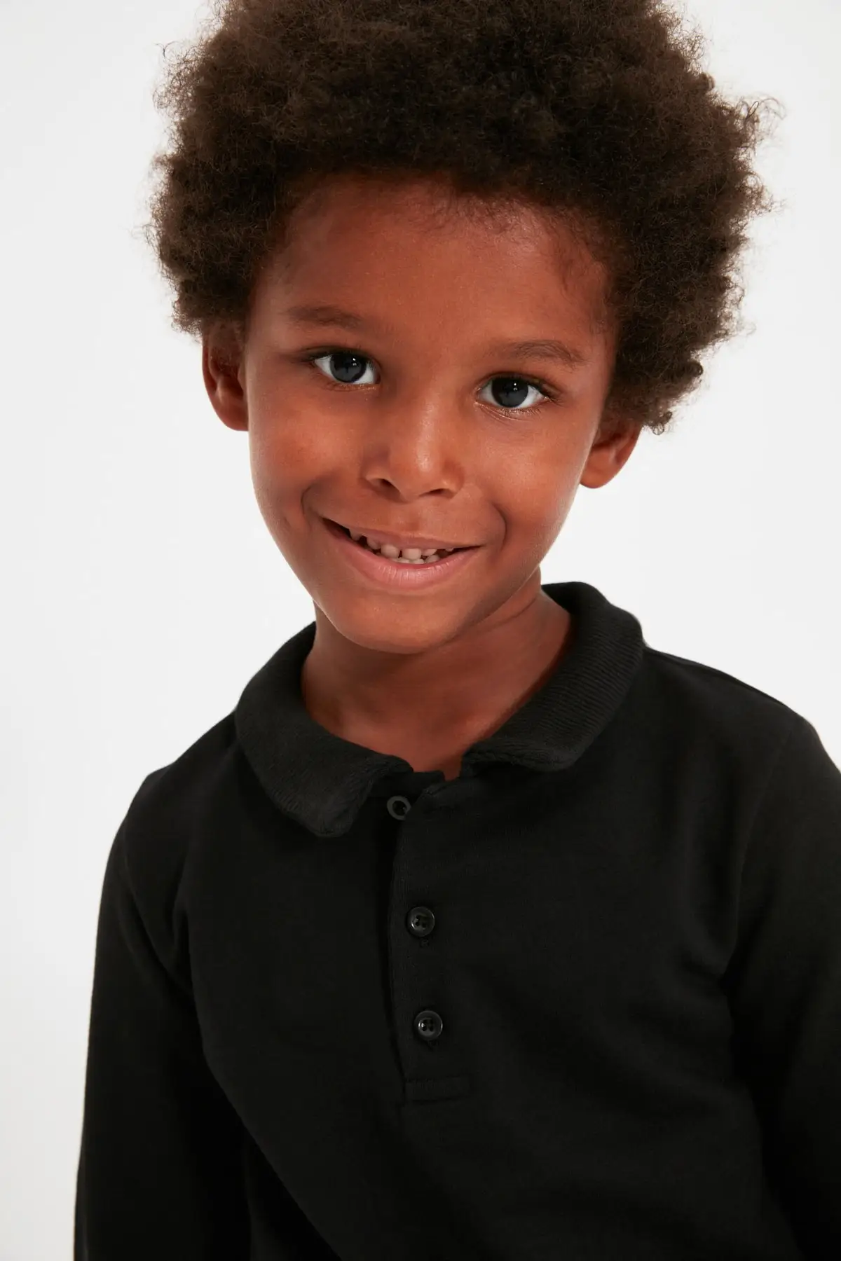 Трикотажный свитер-поло с воротником-поло для мальчиков tkdow22sw0679 | Мужская одежда