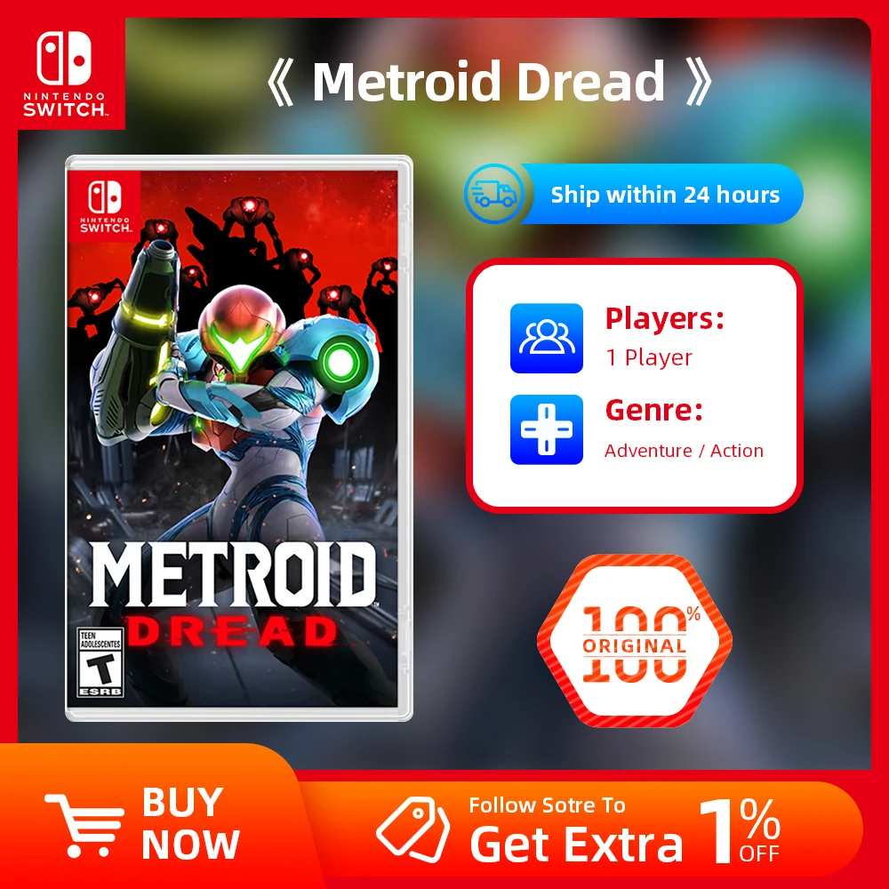Игровая приставка Nintendo Switch Metroid Dread TV настольные ручные режимы игры жанр