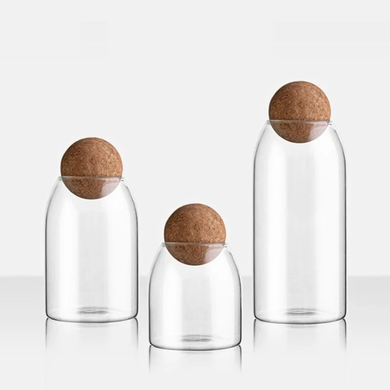 

Sealed Bottles Rack Lid Organizer Bean Jars Jars Christmas Bottle Coffee Box Storage Glass Set Gift Spice Glass With Display