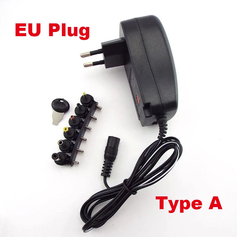 Адаптер переменного/постоянного тока 3 В 4 5 6 7 9 12 Регулируемые адаптеры питания