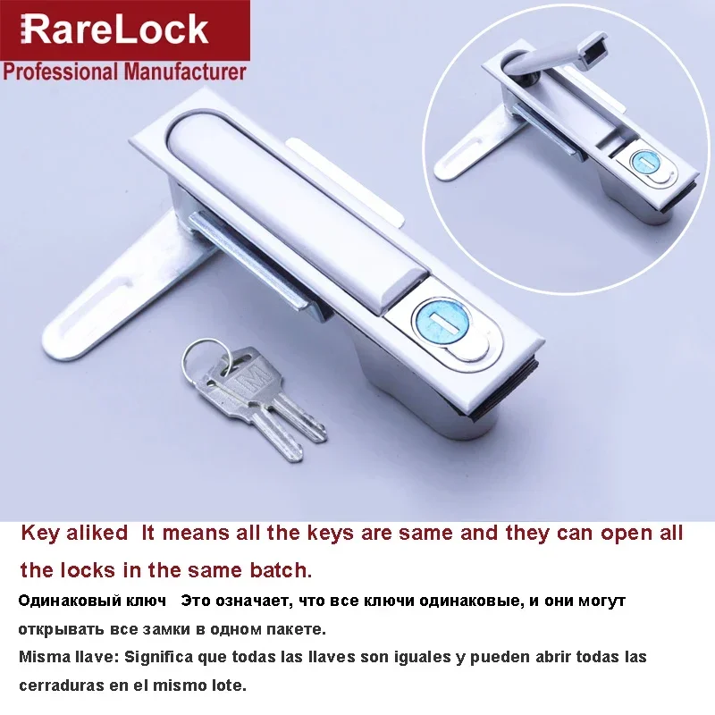 

Замок с ручкой шкафа для электрического шкафа автобуса грузовика дверного поезда 32 мм * 142 мм, roulock MMS214 gg