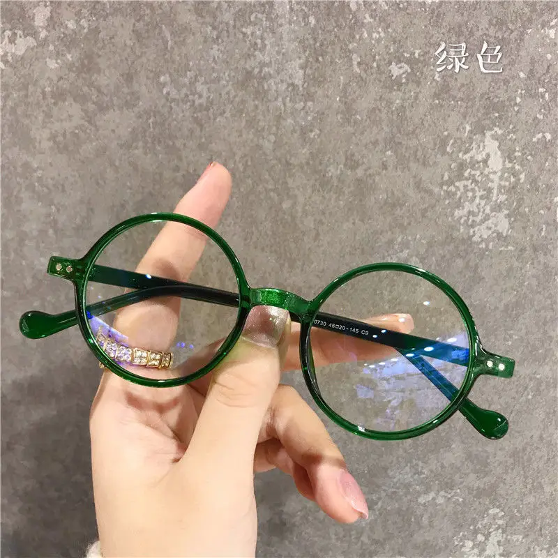 

Круглые очки для чтения, пресбиопические очки, ультралегкие маленькие очки с блокировкой синей цветопередачи, женские очки для дальнозоркости + 1,0 .. + 4,0 Gafas