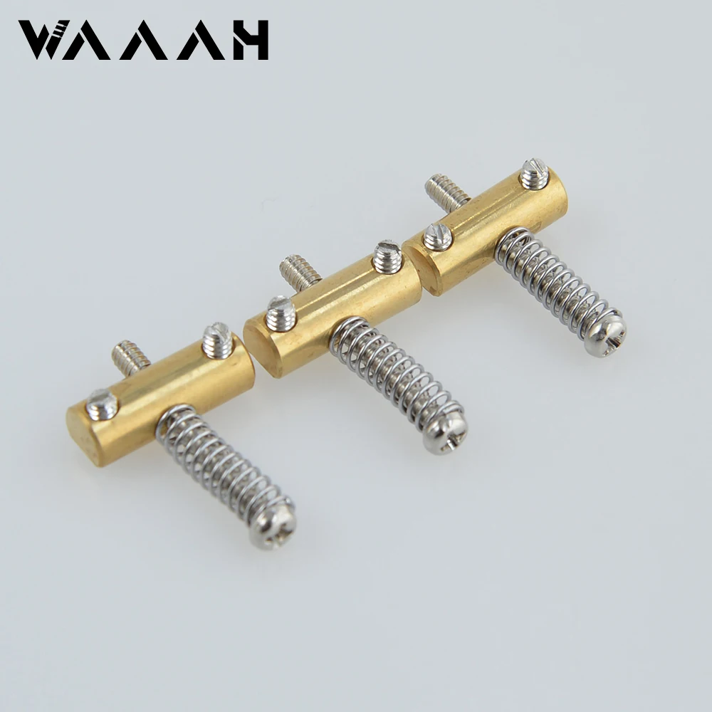 

3 Pieces Vintage 1952 Style Brass Material Saddle for Tele Electric Guitar