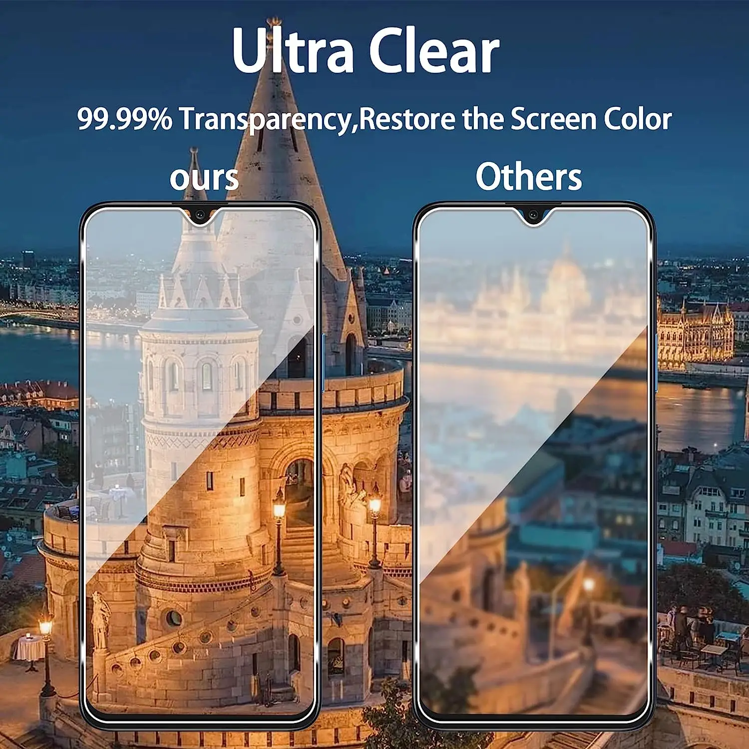 2/4Pcs Screen Protector Glass For Honor X7 X7a Tempered Glass Film