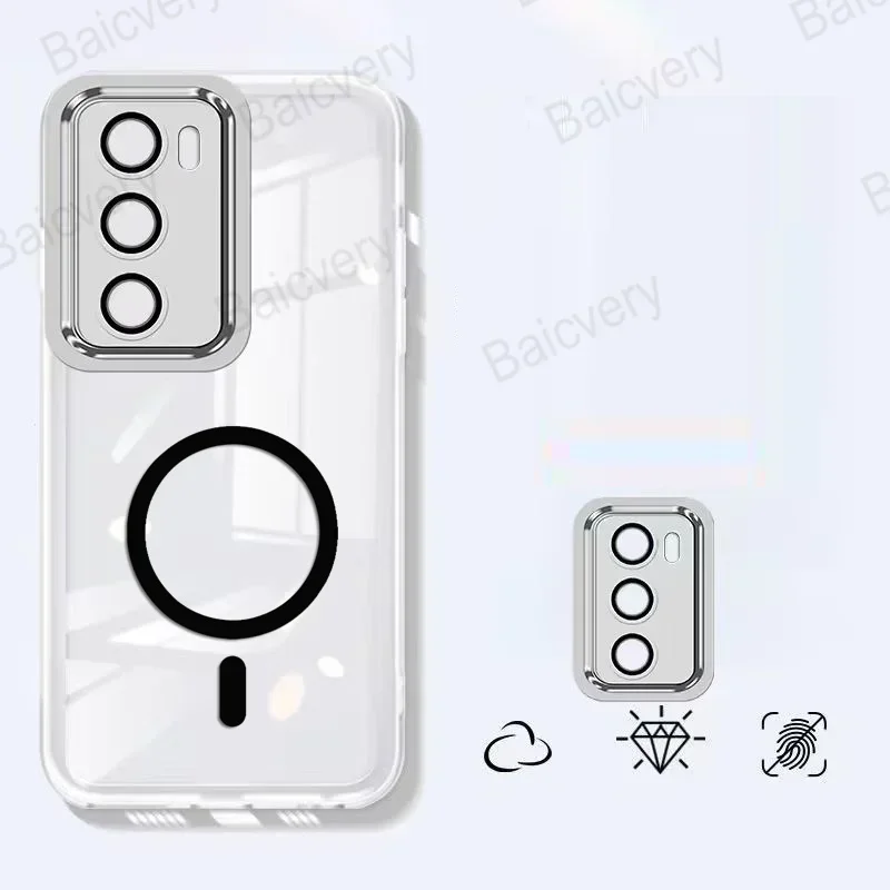 Мягкий силиконовый защитный объектив для камеры OPPO Reno12 Pro 5G ярких цветов с