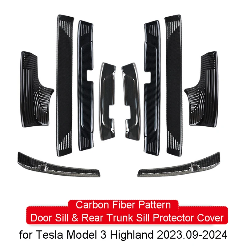 

Защитная Накладка на порог передней двери для Tesla Model 3 Highland 2024