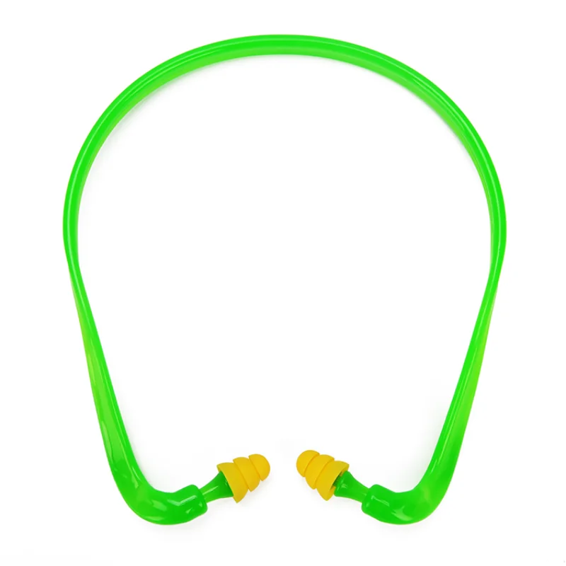 

1Pcs Noise Reduction Earplugs Swim Reusable Hearing Protection Earmuff Silicone Corded Ear Plugs Ears Protector