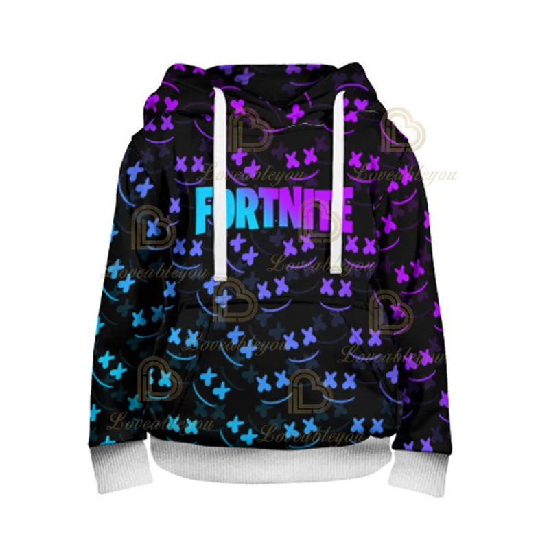 Fortnite Unisex Cartoon Hoodies Kids Boys Girls Sweatshirt Fashion Oversize Fall Children's Clothing Tops Long Sleeve Hoody
