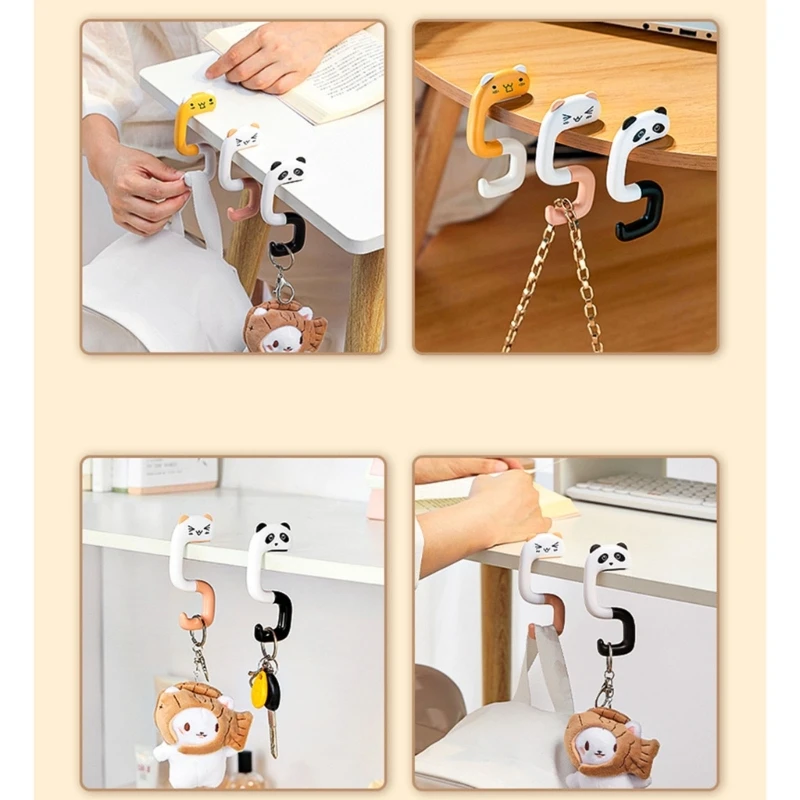 

Крючок для кошелька, вешалка для сумок для настольного стола, милое животное, Портативный Женский держатель для сумок