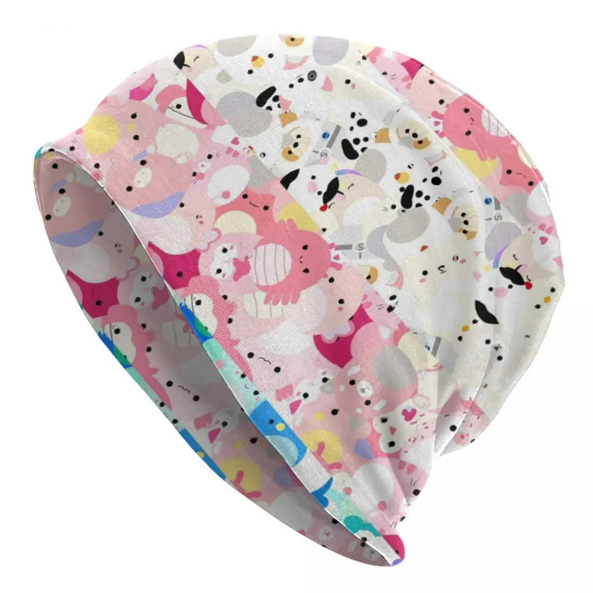 

Axolotl Squishmallow Skullies облегающие шапки шапка Trans Pride пищащая игрушка Мужская Уличная шапка теплая термовязаная шапка
