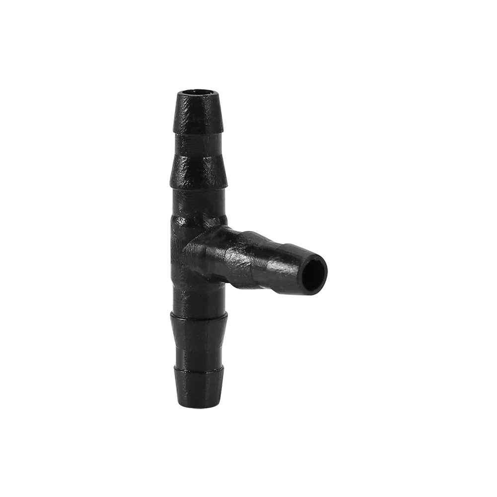 

100PCS Sprinkler Irrigation T- Pipe Barb Hose Fitting Joiner Drip System 100PCS