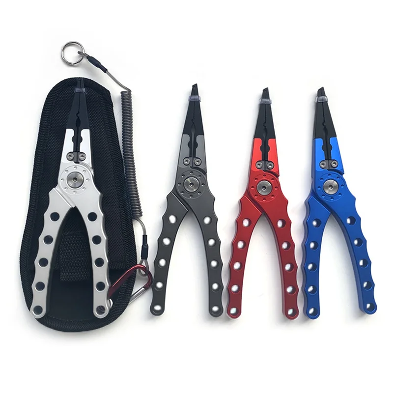 

Fishing Pliers Fishing Tools Line Cutter Multifunctional Knot Aluminum Alloy Scissors Hook Remover 134g 21CM Fishing Equipment