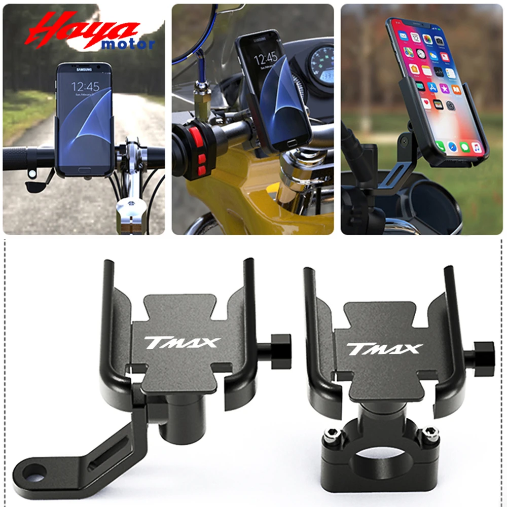 

For YAMAHA TMAX530 TMAX500 TMAX T-MAX 500 530 DX SX Motorcycle Handlebar Mobile Phone Holder Stand GPS Bracket Plate Universal