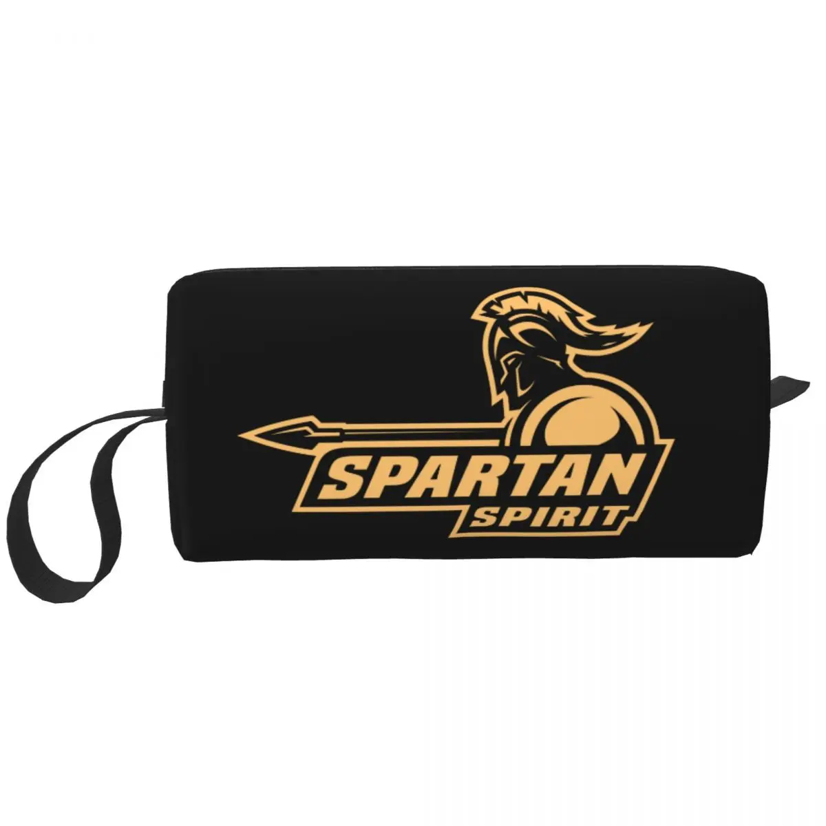 

Custom Spartan Spirit Sparta Warrior Travel Cosmetic Bag for Women Toiletry Makeup Organizer Ladies Beauty Storage Dopp Kit