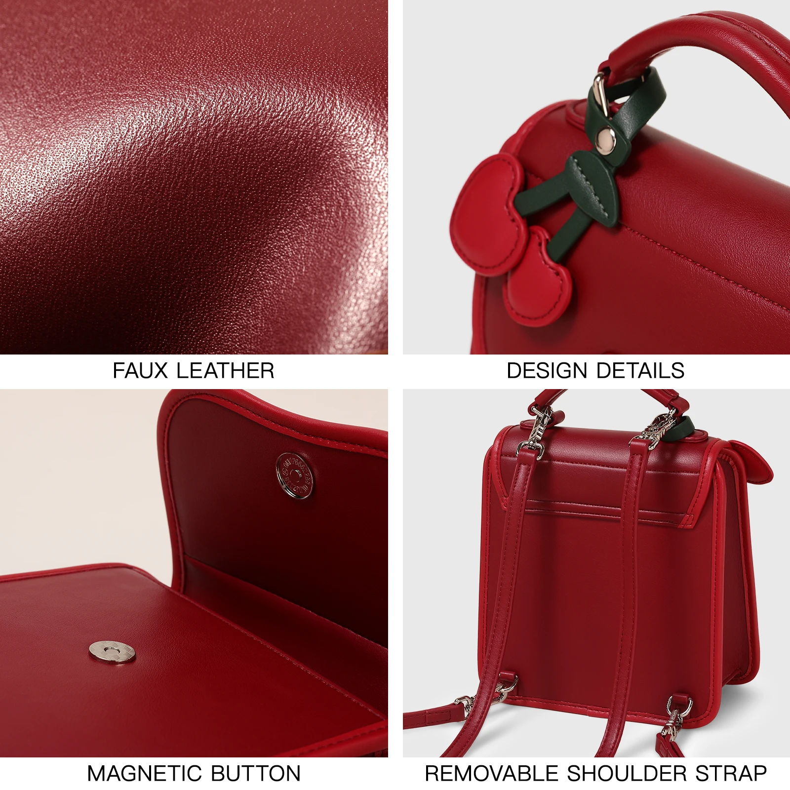 Оригинальный Женский рюкзак-Кроссбоди с подвеской в виде вишни