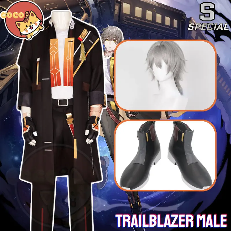 CoCos-S Game Honkai Star Rail Trailblazer Male Cosplay Costume Game Build Cosplay Suit Hair Halloween Cosplay Party Male Style