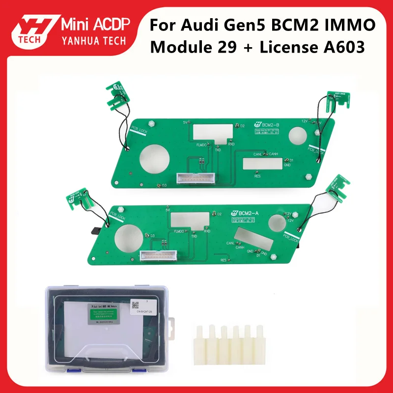 Yanhua Mini ACDP2 для Audi Gen5 BCM2 IMMO модуль 29 поддержка добавить ключ и все ключи потерянные