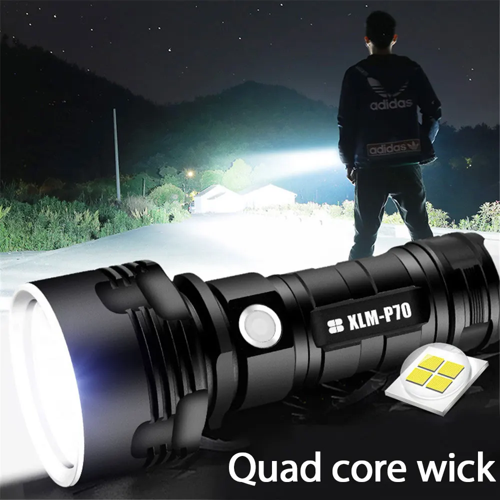 

Durable Construction Powerful Flashlight Ideal For Outdoor Activities Tactical Flashlight Versatile Functionality Usb Charging