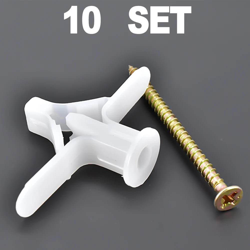 

Пластиковые гипсовые анкеры в форме летательного аппарата в форме бабочки, расширительные болты, аксессуары для занавесок, гипсокартона, полые настенные трубные заглушки