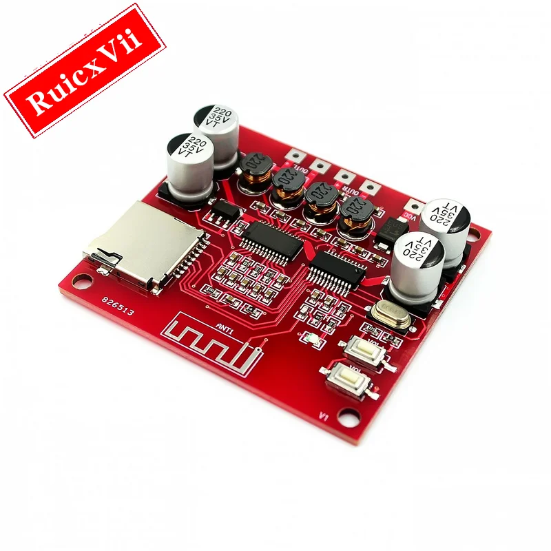 XH-A233 15W X 2 Bluetooth 4,2 плата цифрового усилителя мощности, стерео TF карта воспроизведения 12v ~ 24v Аудио Amp