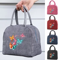 insulated lunch bag women outdoor camping hiking food thermal pouch child picnic drink keep fresh cooler storage bento bags