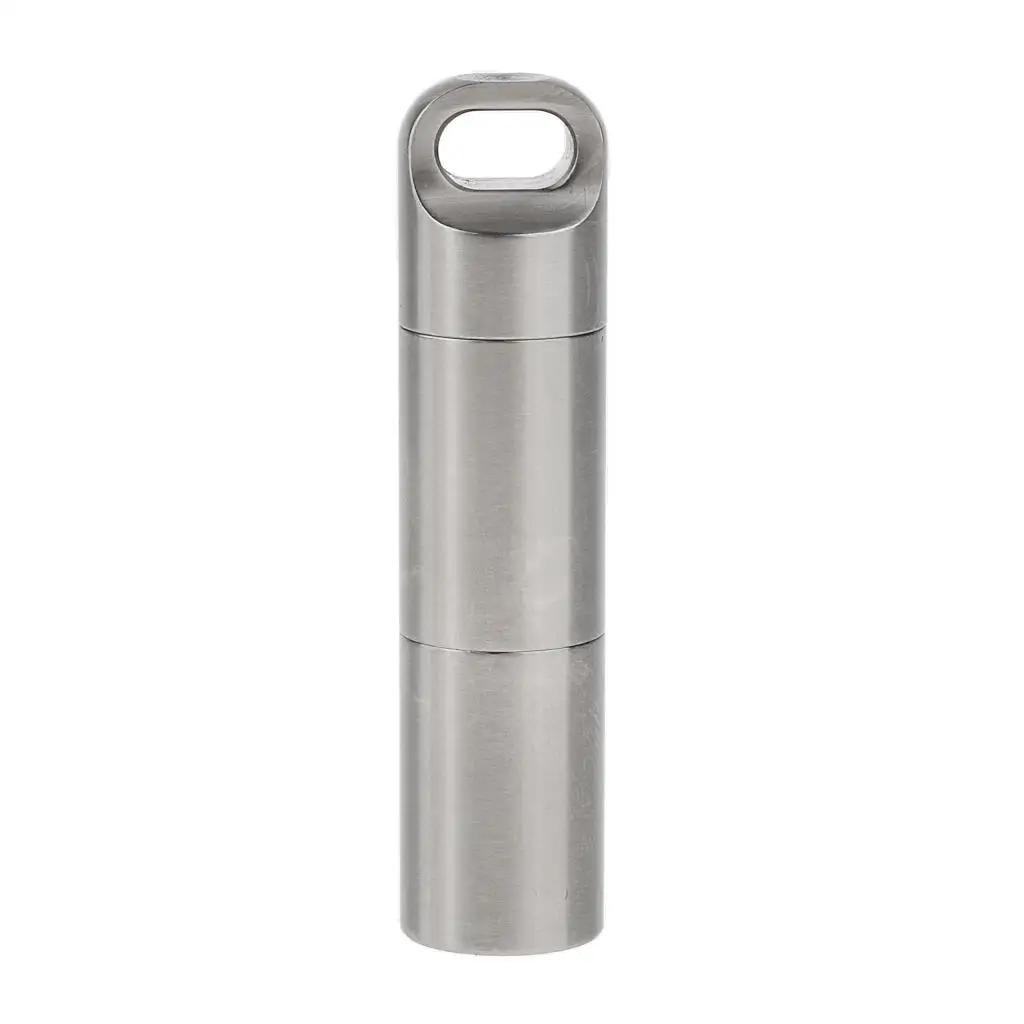 

Stainless Steel Bottles Waterproof Mini Pill Match Case Pocket Tablet Box Outdoor