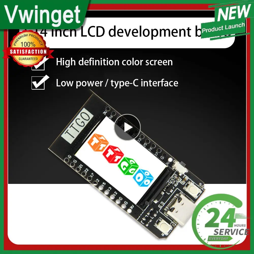 1/2/3 шт., портативный модуль Esp32wifi, цветной экран, схема зарядки на батарейках