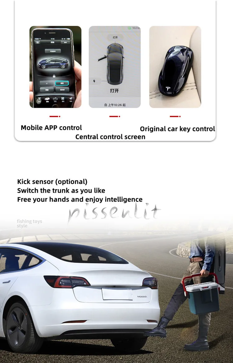 Для Tesla Model 3 Y S 2018 2019 2020 2021 2022 2023 аксессуары электрический переключатель задней