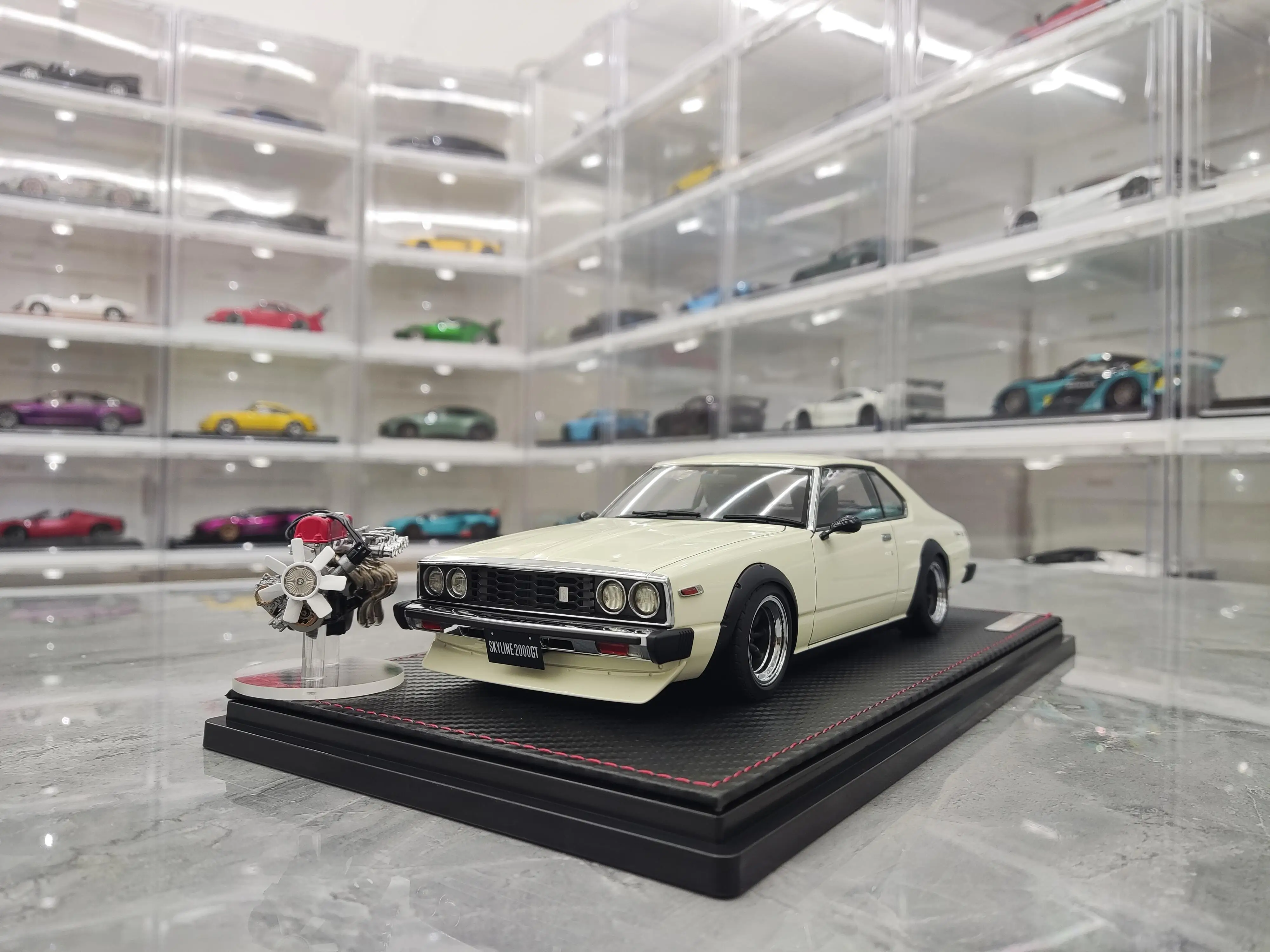 IG 1:18 Skyline 2000 GTES C210 с двигателем модель JDM ограниченная серия металлическая