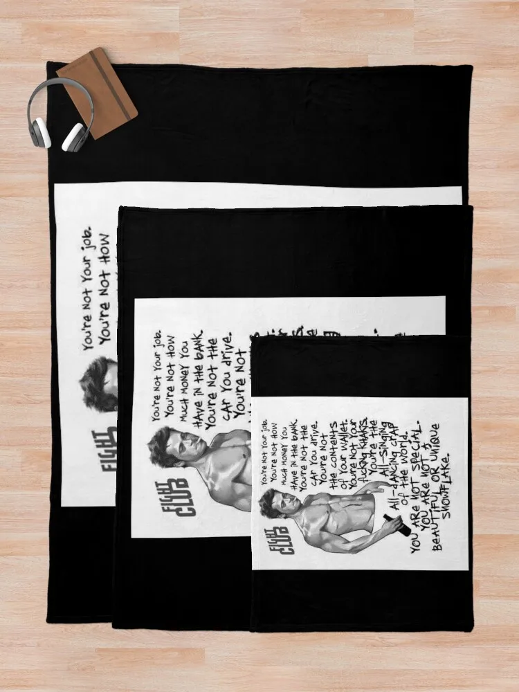 Мягкое плюшевое одеяло в клетку для борьбы с Тайлером дурденом