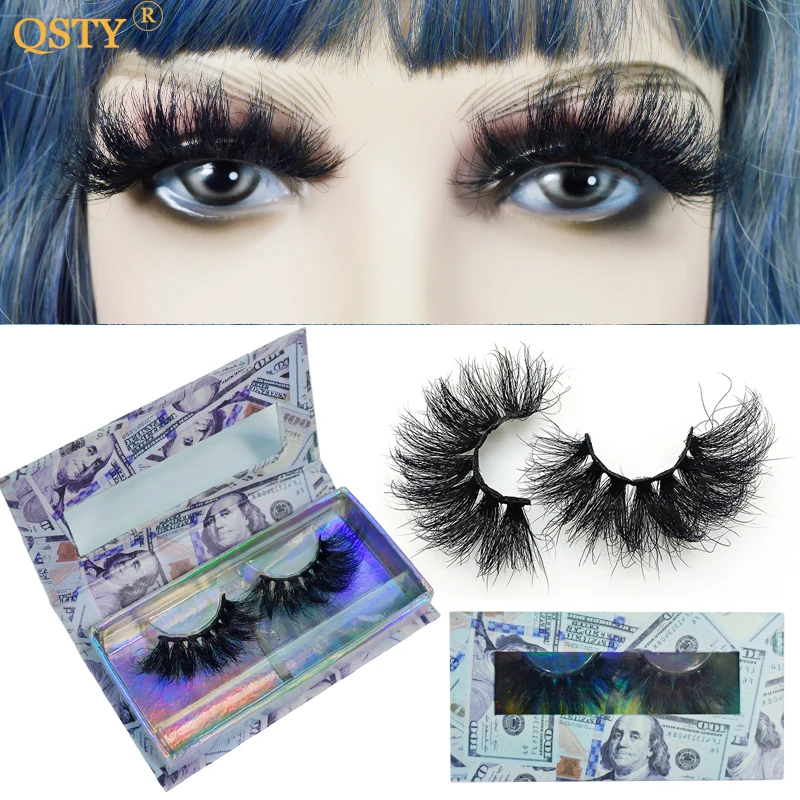 

25MM makeup Eyelashes Hand Made Crisscross False Eyelash Extension Cruelty Free Dramatic 3D Mink Lashes Long Lasting Faux Cils