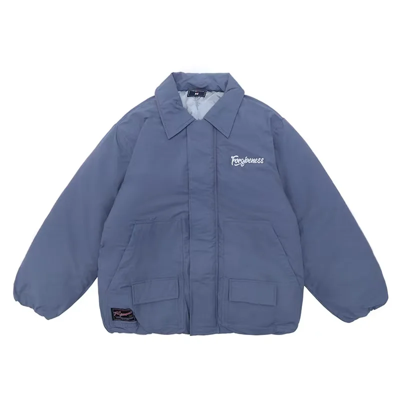 

Однотонная утепленная хлопковая куртка с логотипом monogrammed