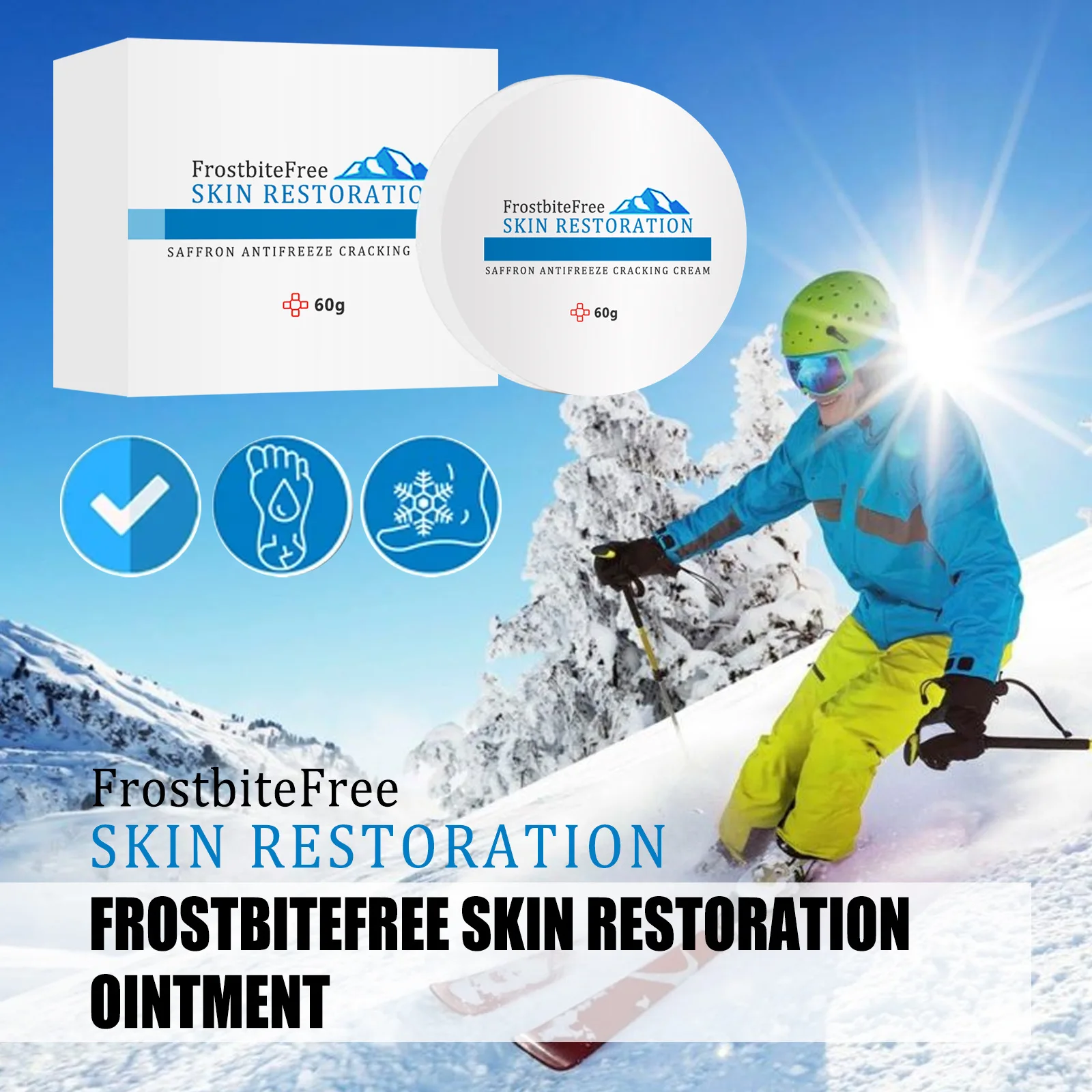 

60g Antifreeze Cracking Cream Winter Antifreeze Cream Moisturizes Dry Skin Skin Care Prevent Freezing Skin Cracking