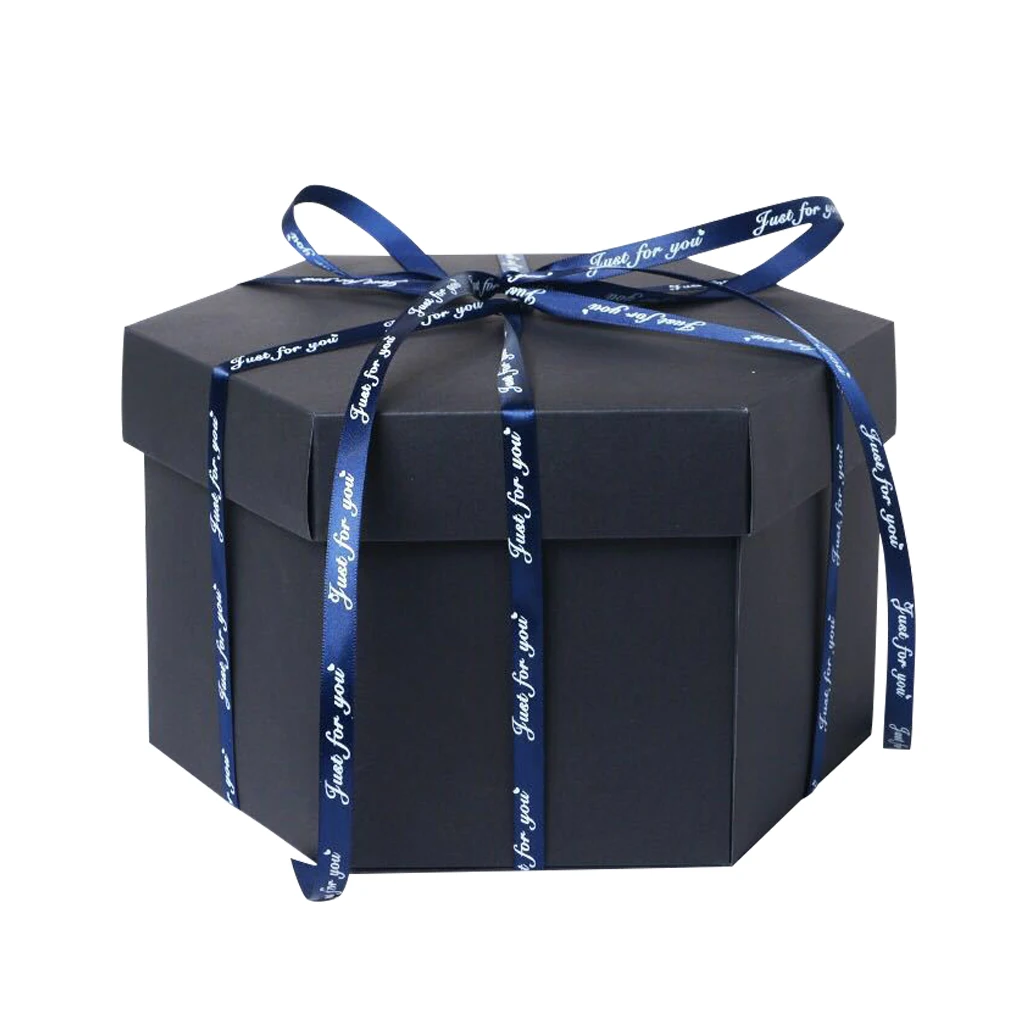 

Сюрприз взрывобезопасная коробка шестигранный многослойный DIY Фотоальбом праздник юбилей подарок на день рождения