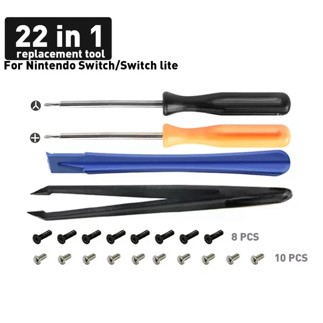 

FROG 33 IN 1 Replacement 3D Analog Stick For Nintend Switch Joy-Con Thumb Sticks For Switch Lite Joystick Repair Tool Kit