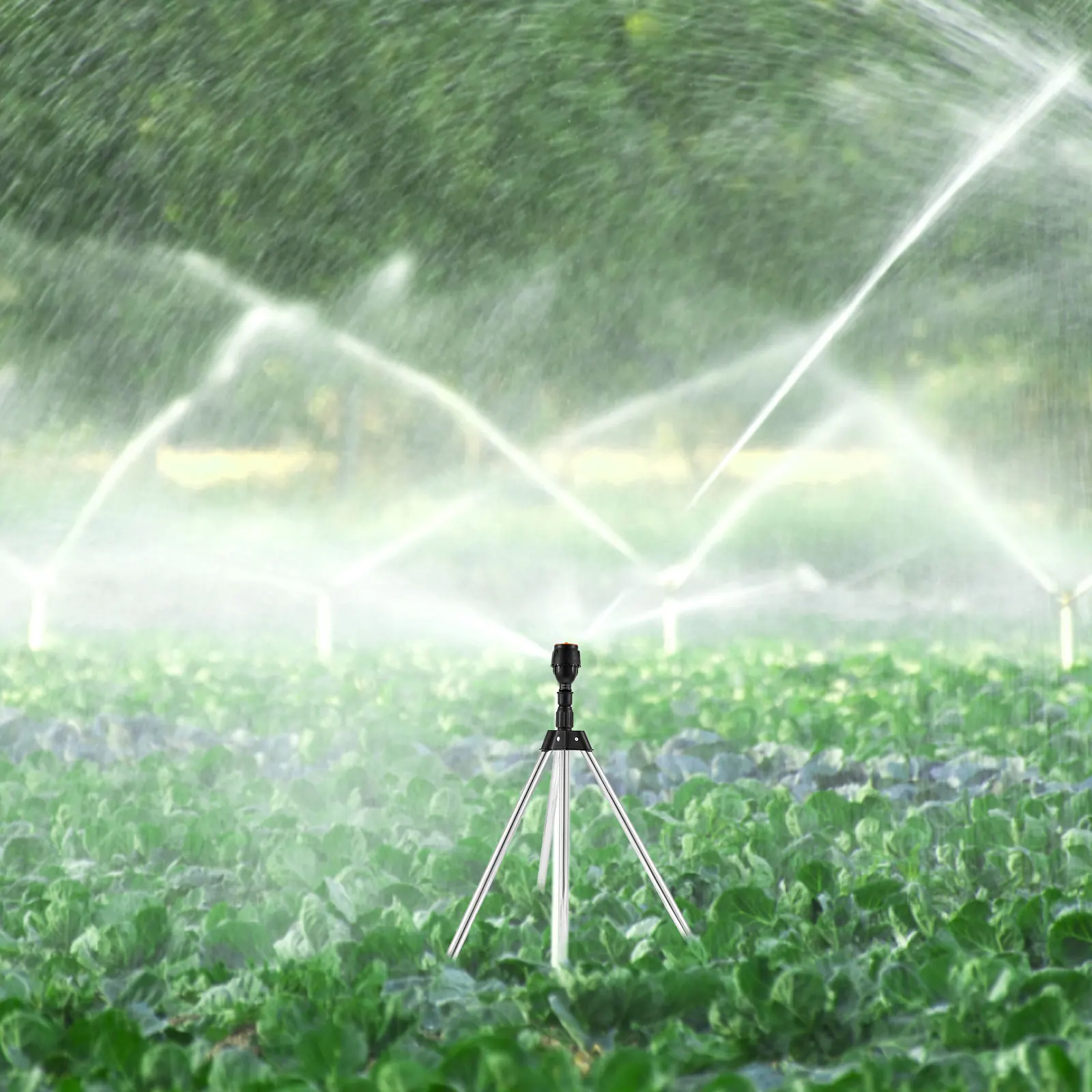 

Tripod Sprinkler for Garden Irrigation 360 Degree Rotating Irrigation Sprinkler Telescopic Tripod Sprinkler Multipurpose